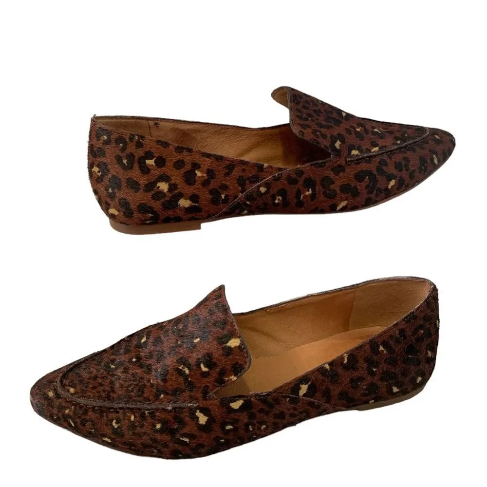 Madewell | Frances Skimmer calf hair animal print flats